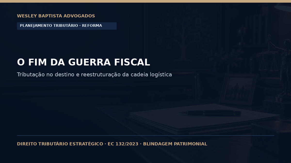 O Fim da Guerra Fiscal e o Princípio do Destino: Reestruturação da Logística e Tributação