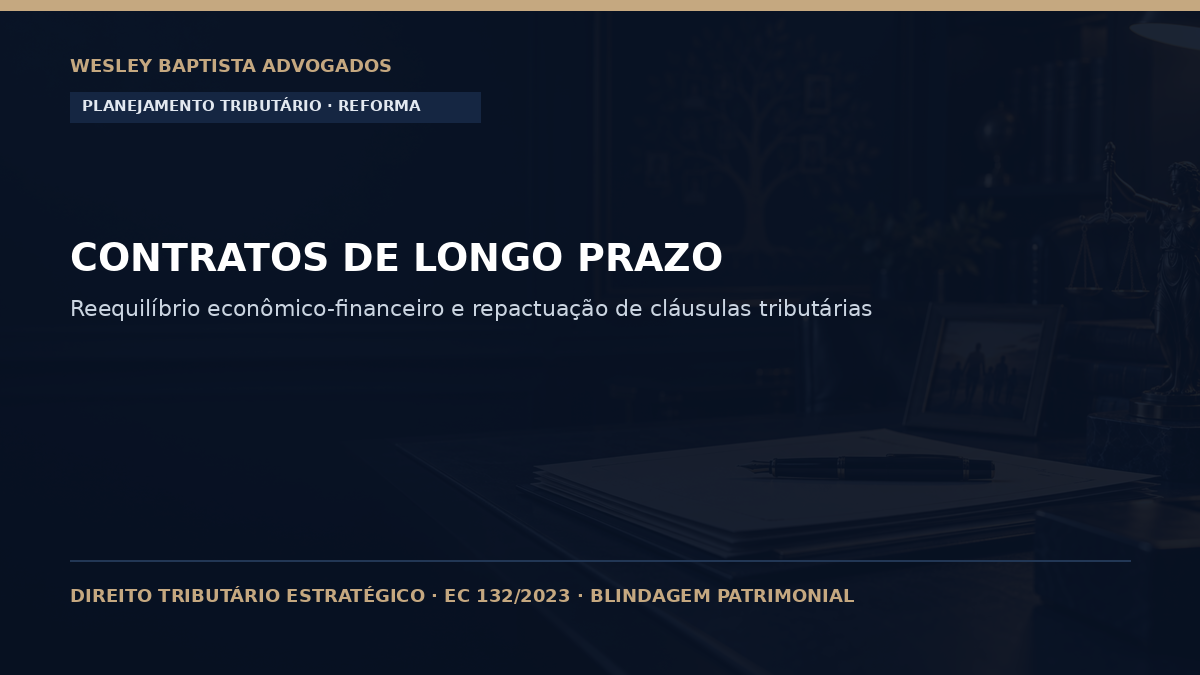 Cláusulas Tributárias em Contratos de Longo Prazo: Como Repactuar com a Reforma Tributária