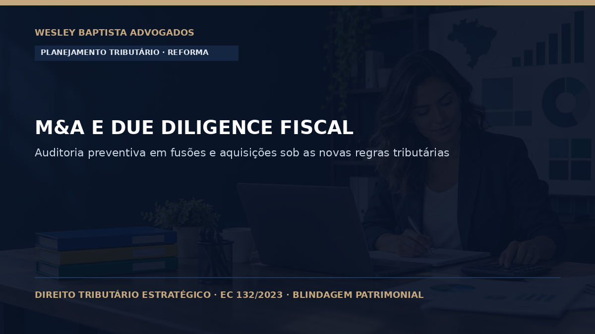 Fusões, Aquisições (M&A) e Due Diligence Tributária no Cenário Pós-Reforma